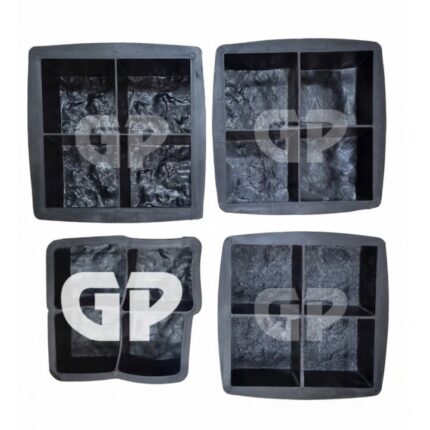 plastic mold bazalt stone - 4 cavities